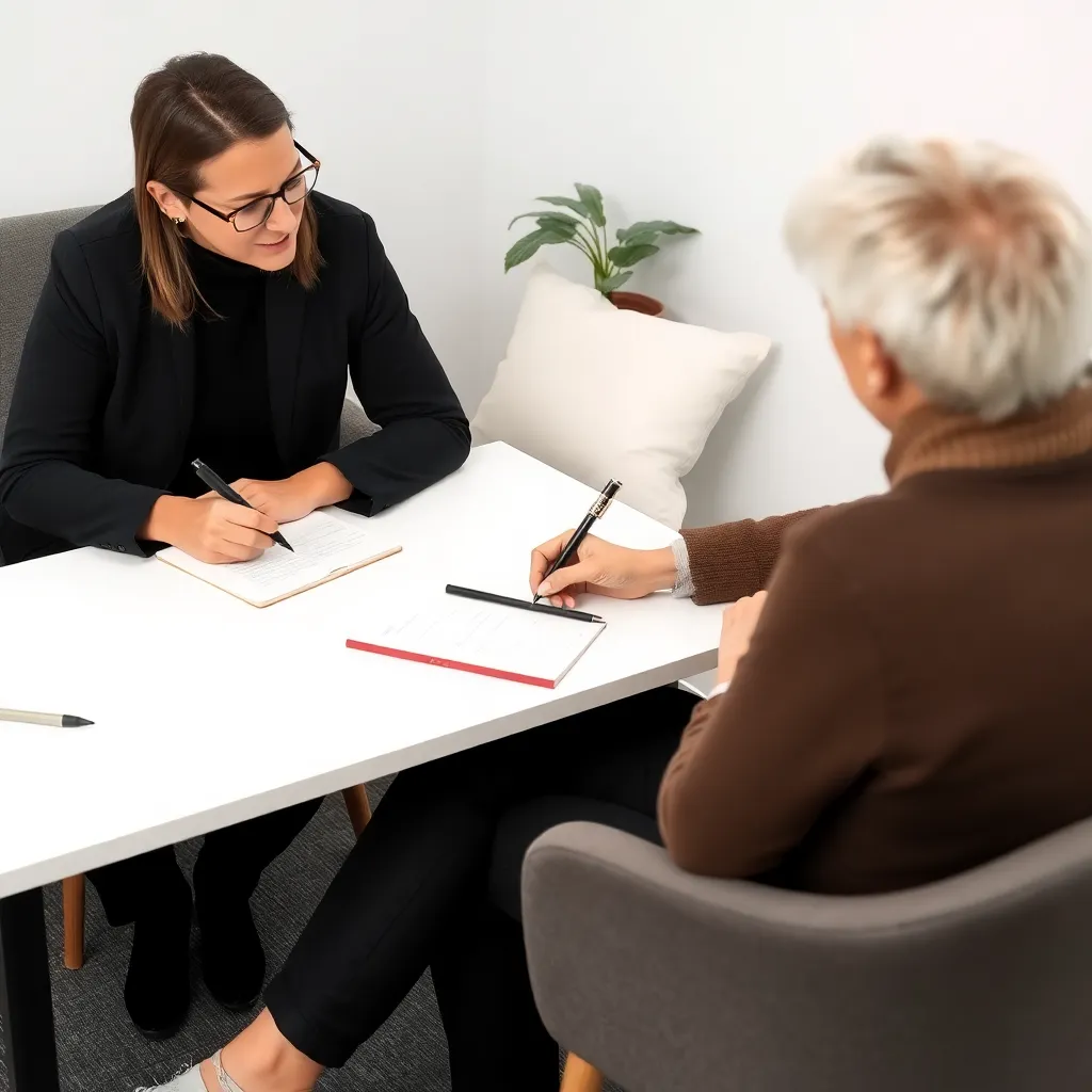 Coach und Klient in einer tiefgehenden Coaching-Sitzung