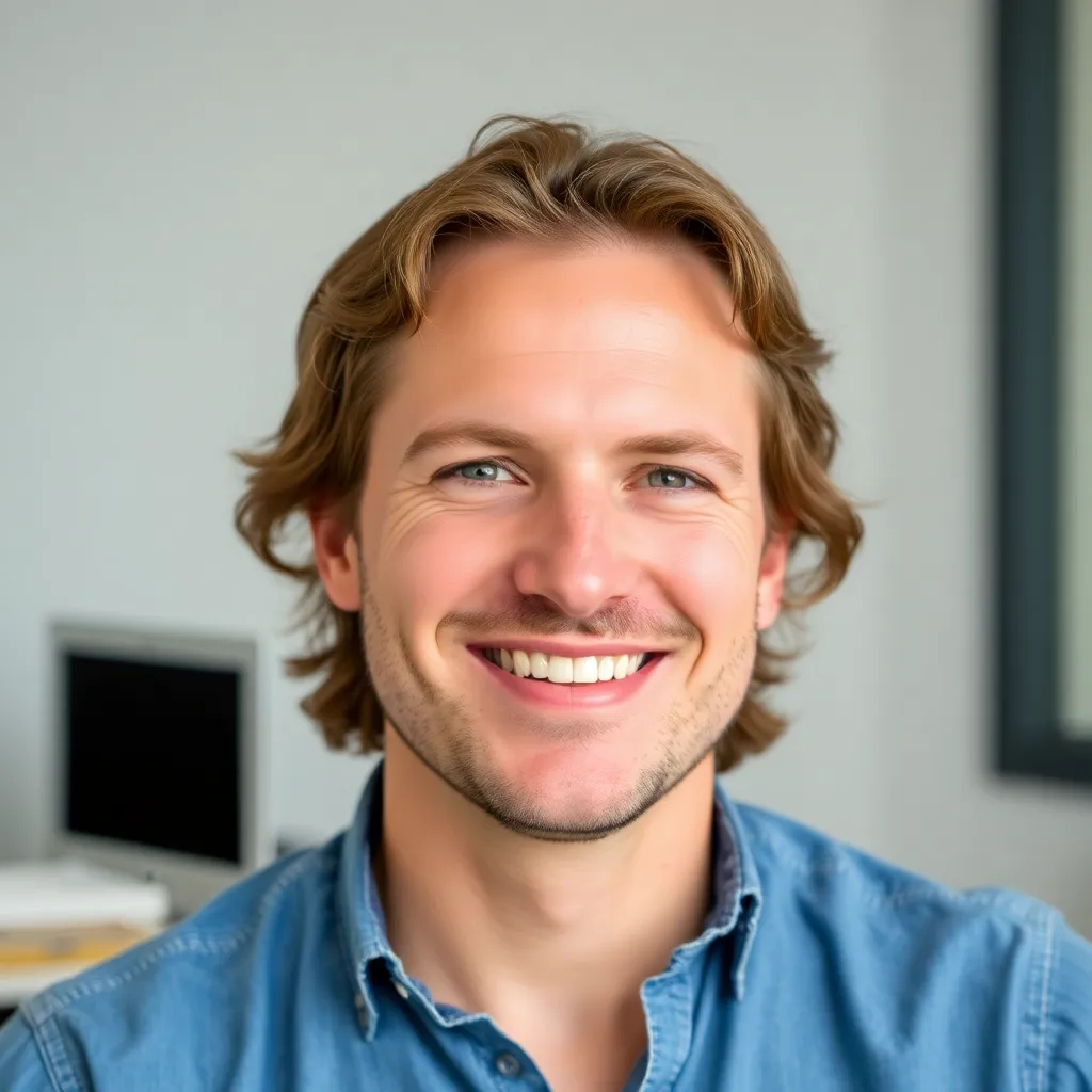 Portrait von Michael, einem IT-Spezialisten aus Berlin, der entspannt wirkt