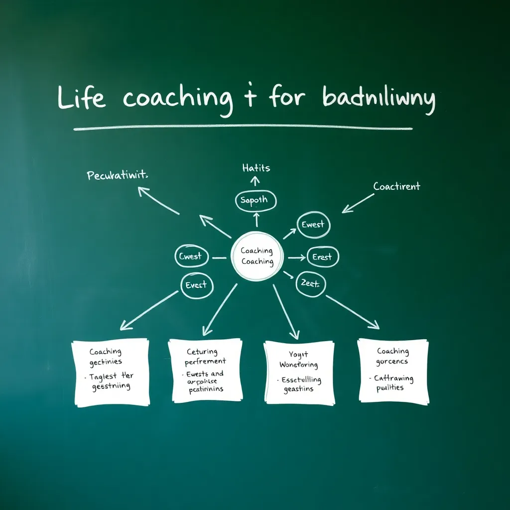 Visualisierung unserer Coaching-Methodik mit verschiedenen Elementen